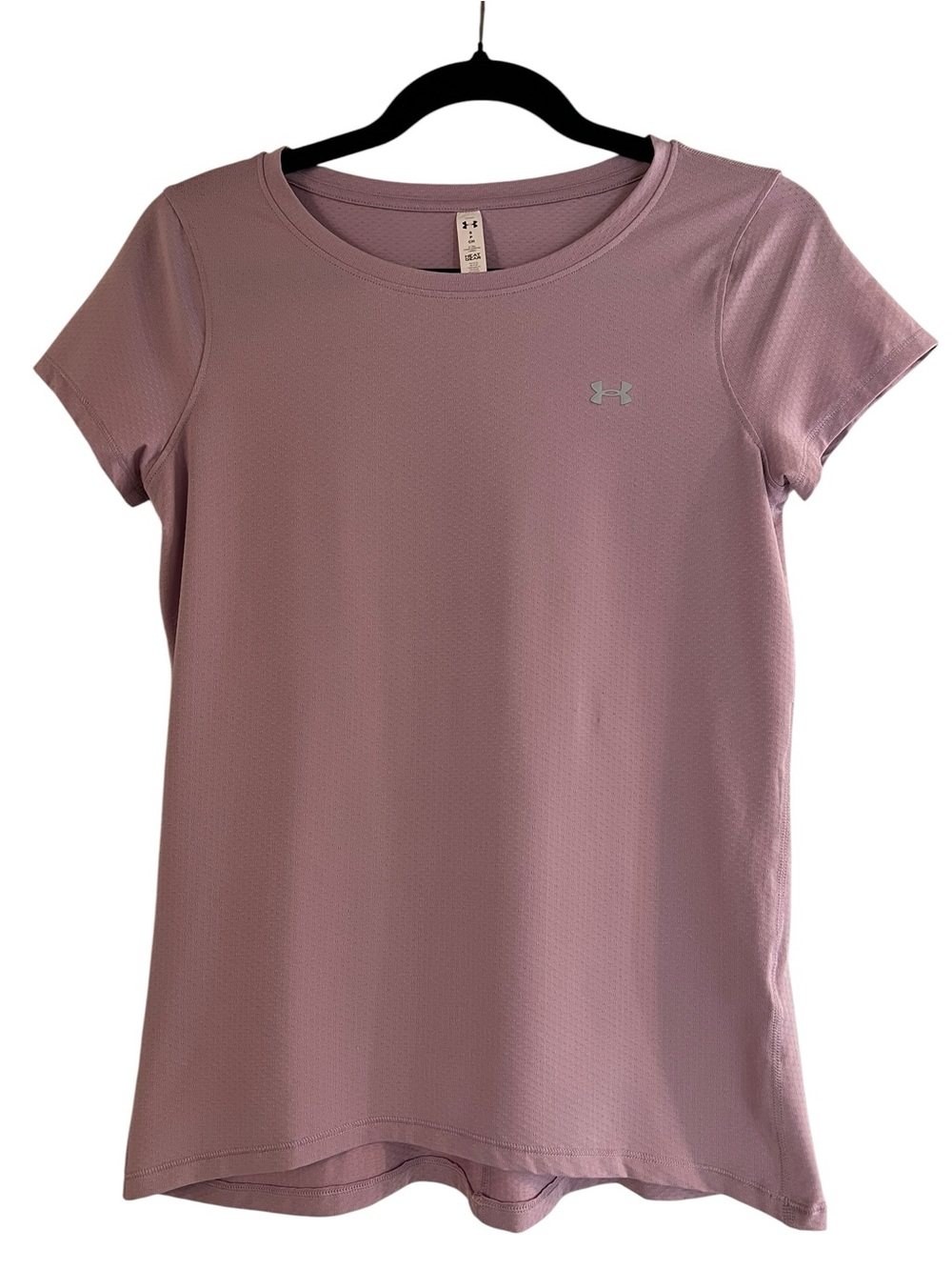 Under Armour Women's Mauve Short Sleeve Athletic Workout Performance Tee- S